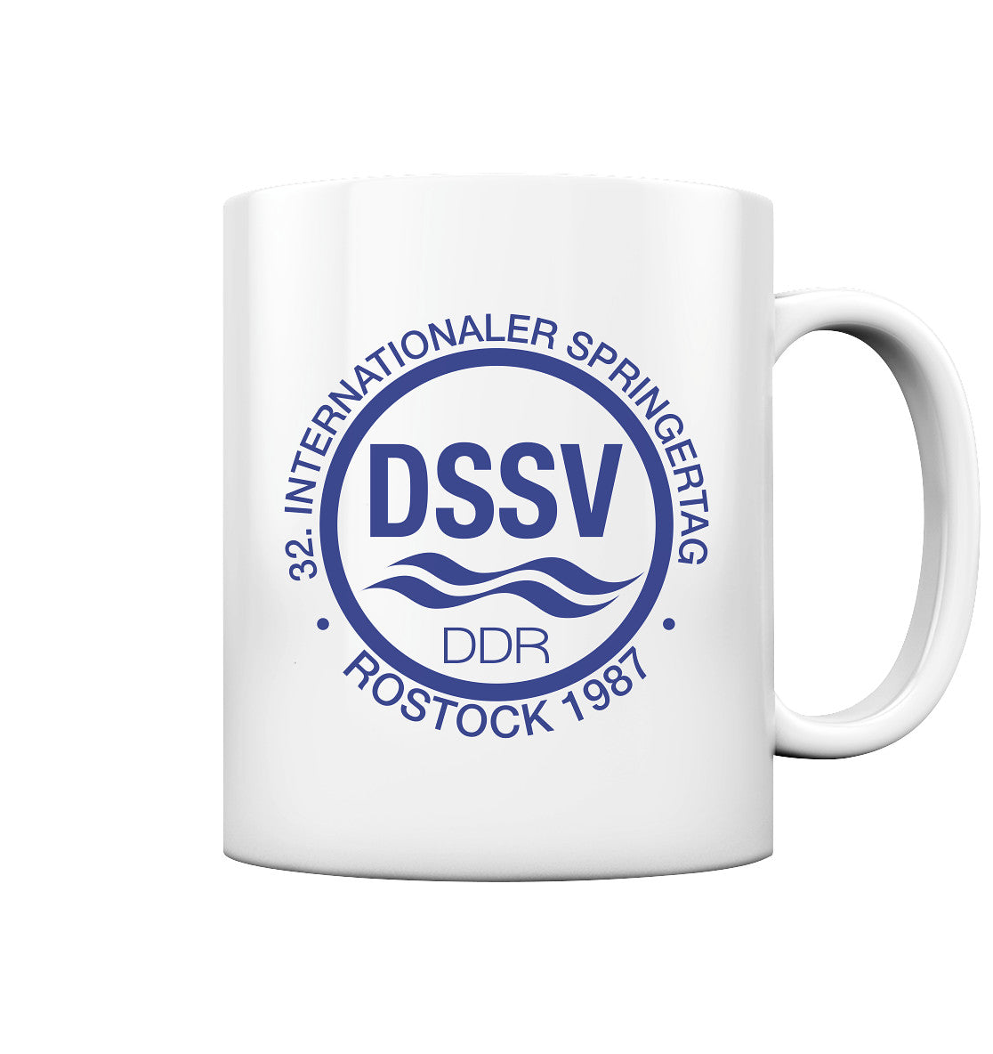 DDR Ostalgie Tasse • INTERNATIONALER SPRINGERTAG - ROSTOCK 1987 - hell