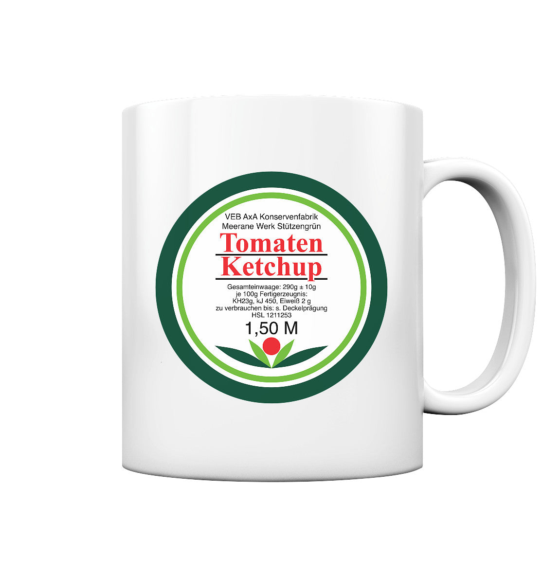 DDR Ostalgie Tasse • VEB AXA KONSERVEN MEERANE - TOMATEN-KETCHUP