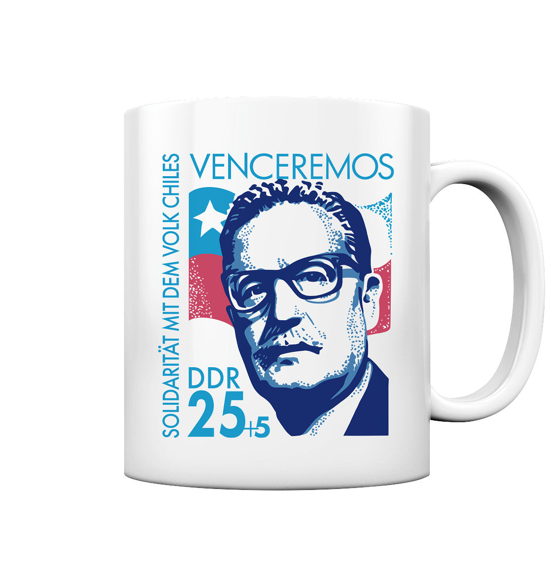 TASSE • SOLIDARITÄT MIT CHILE - BRIEFMARKE