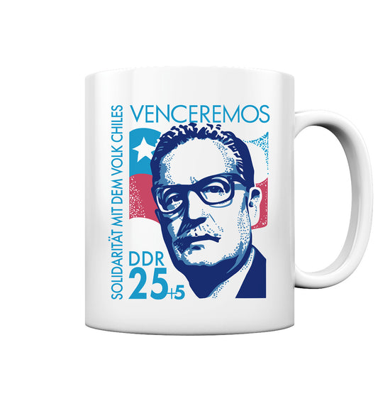 DDR Ostalgie Tasse • SOLIDARITÄT MIT CHILE - BRIEFMARKE