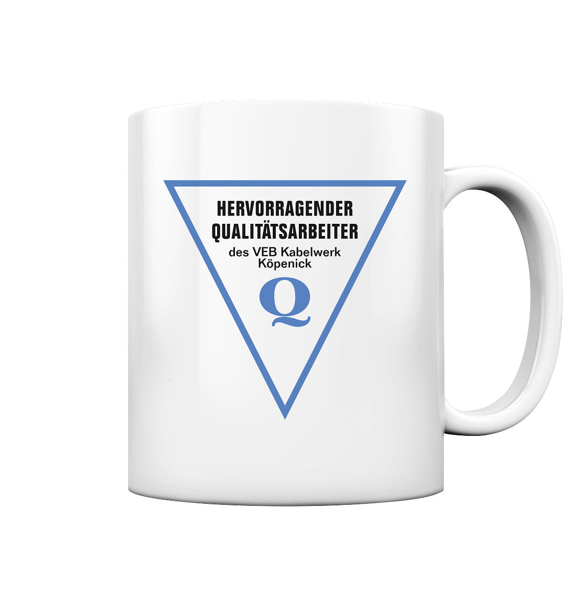 DDR Ostalgie Tasse • HERVORRAGENDER QUALITÄTSARBEITER DES VEB KABELWERK KÖPENICK