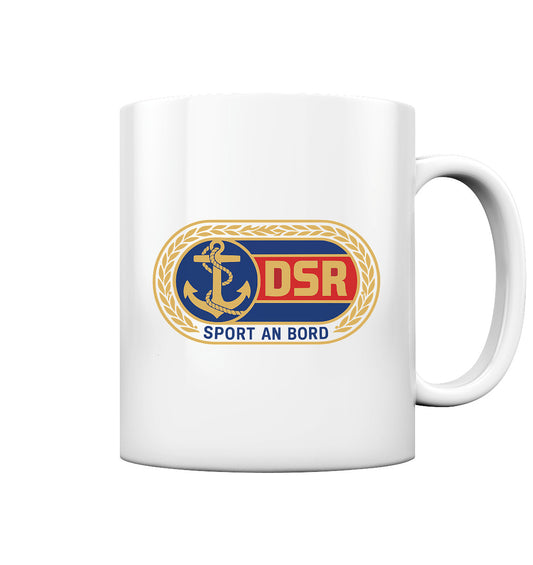 DDR Ostalgie Tasse • DSR - SPORT AN BORD (ORIGINAL ANSTECKER)
