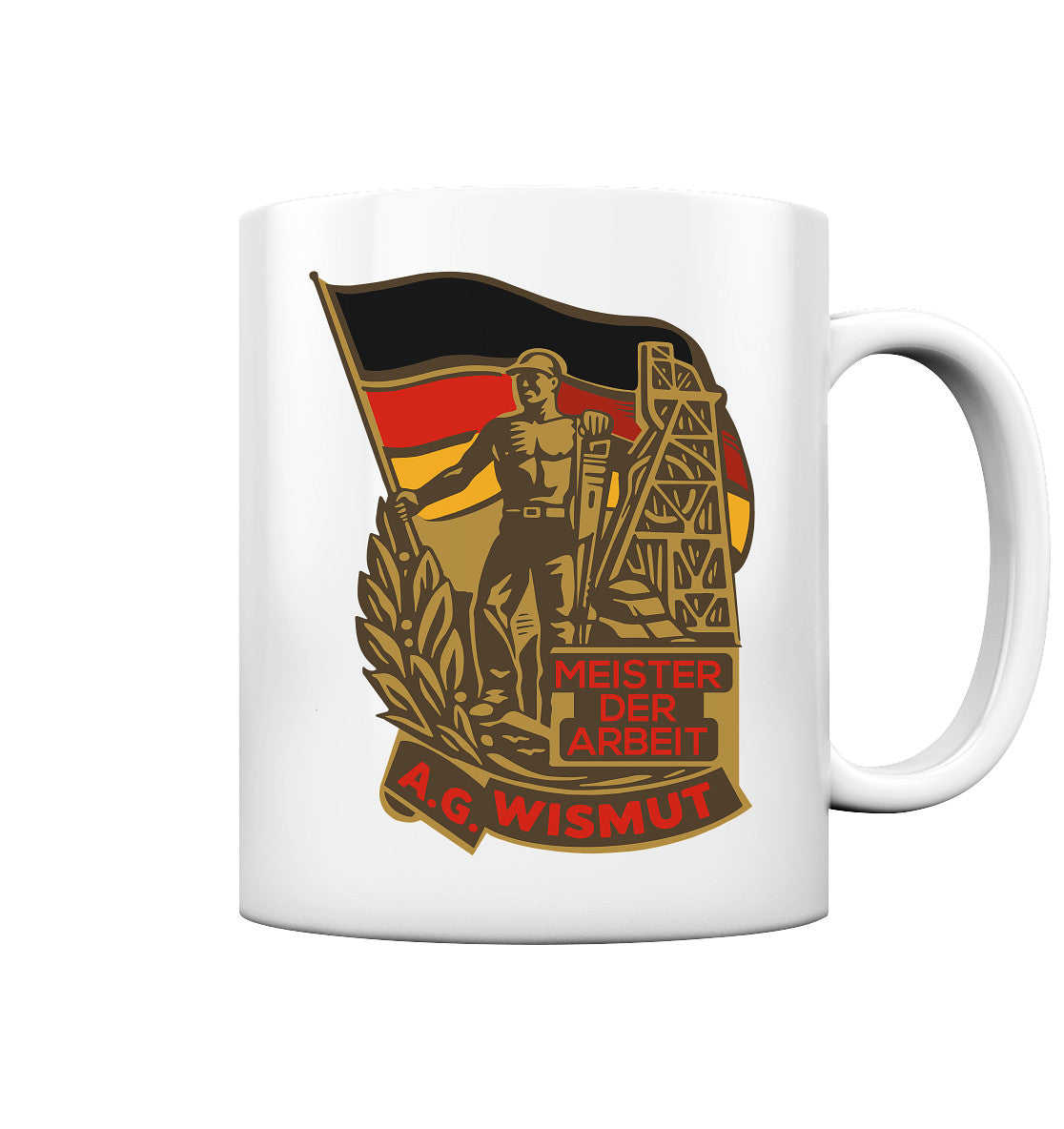 DDR Ostalgie Tasse • WISMUT - MEISTER DER ARBEIT