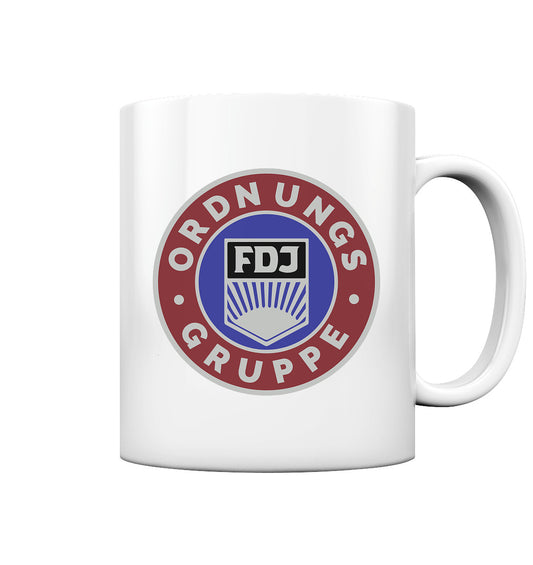 DDR Ostalgie Tasse • FDJ ORDNUNGSGRUPPE