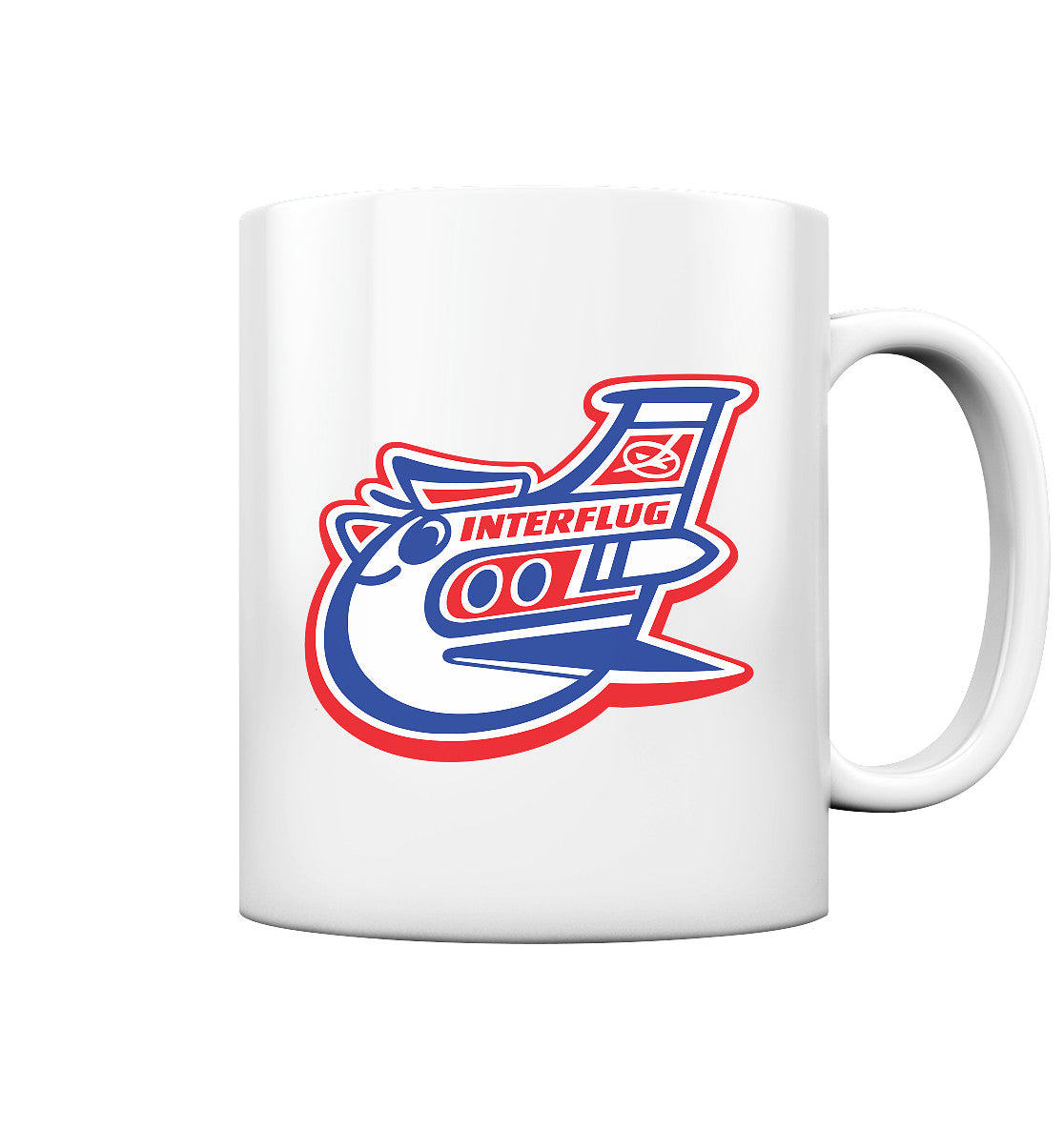 DDR Ostalgie Tasse • INTERFLUG (ORIGINAL PIN)