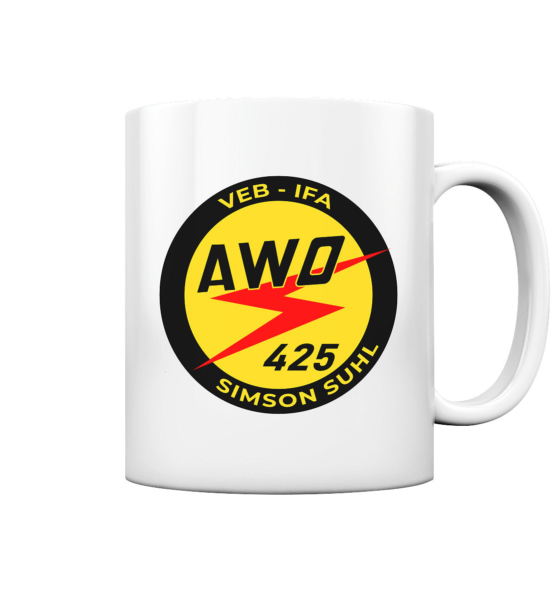 DDR Ostalgie Tasse • VEB IFA - AWO SIMSON SUHL