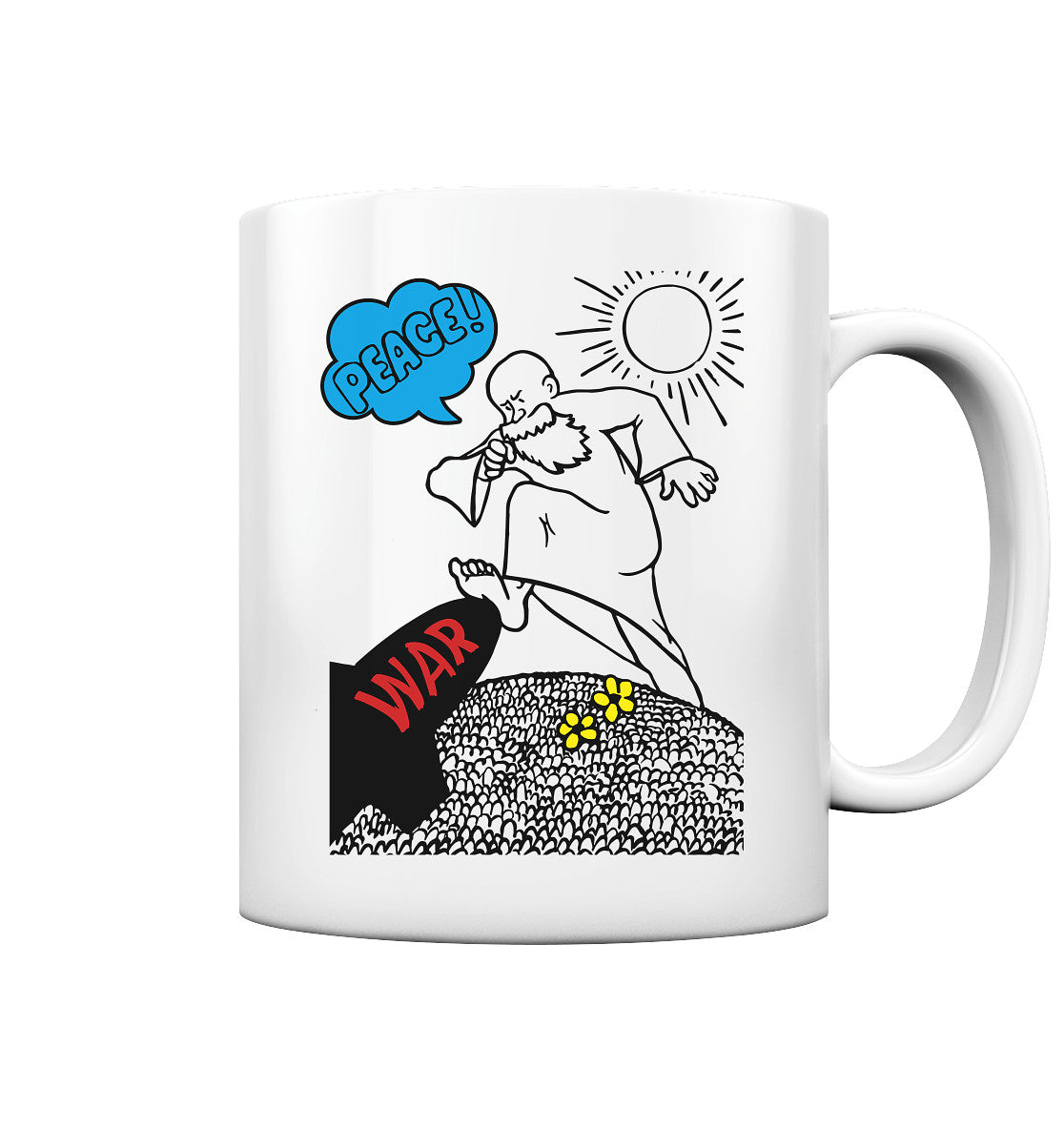 DDR Ostalgie Tasse • PEACE & WAR (ORIGINAL DDR-PLAKAT)