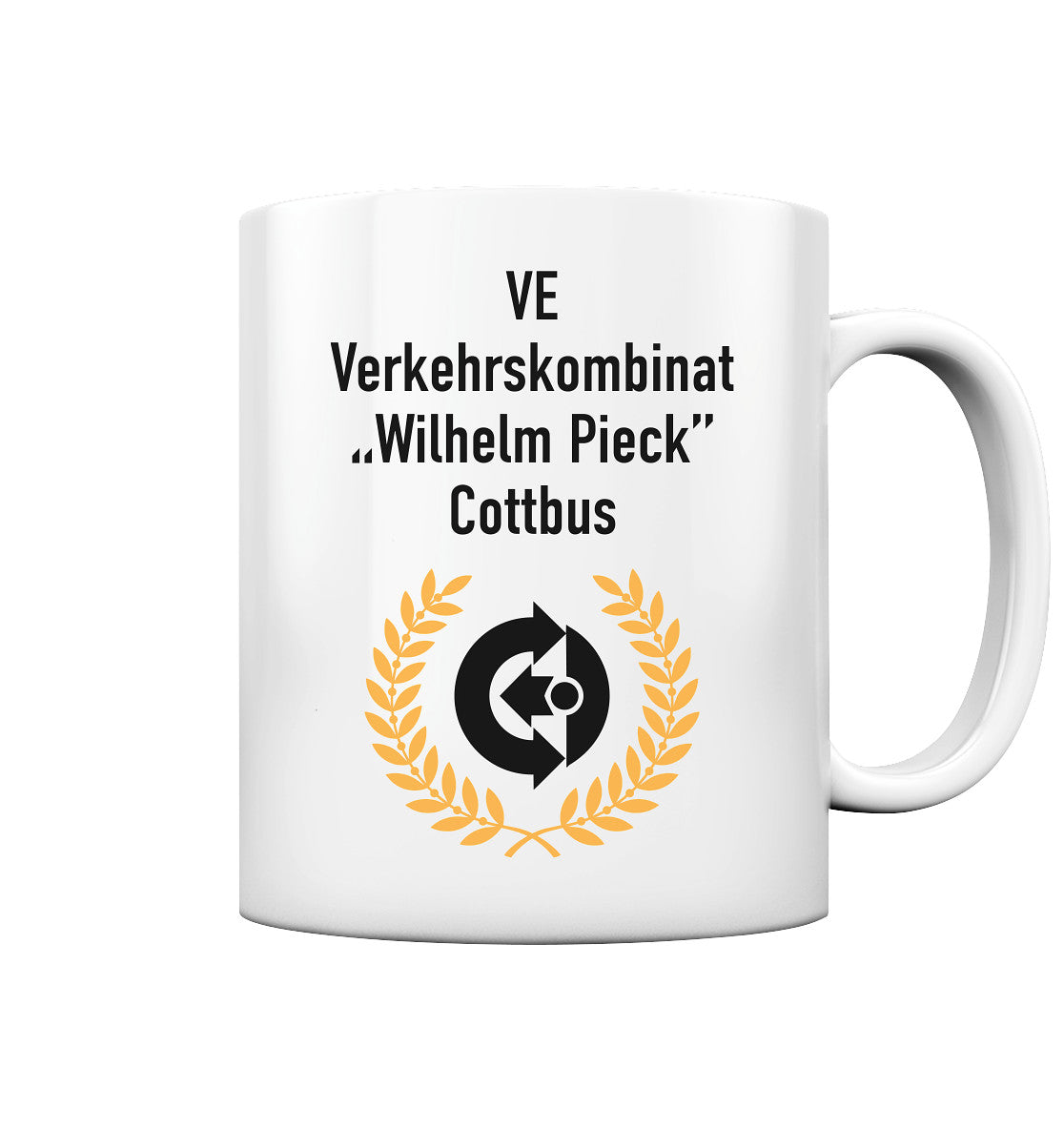 DDR Ostalgie Tasse • VE VERKEHRSKOMBINAT WILHELM PIECK COTTBUS