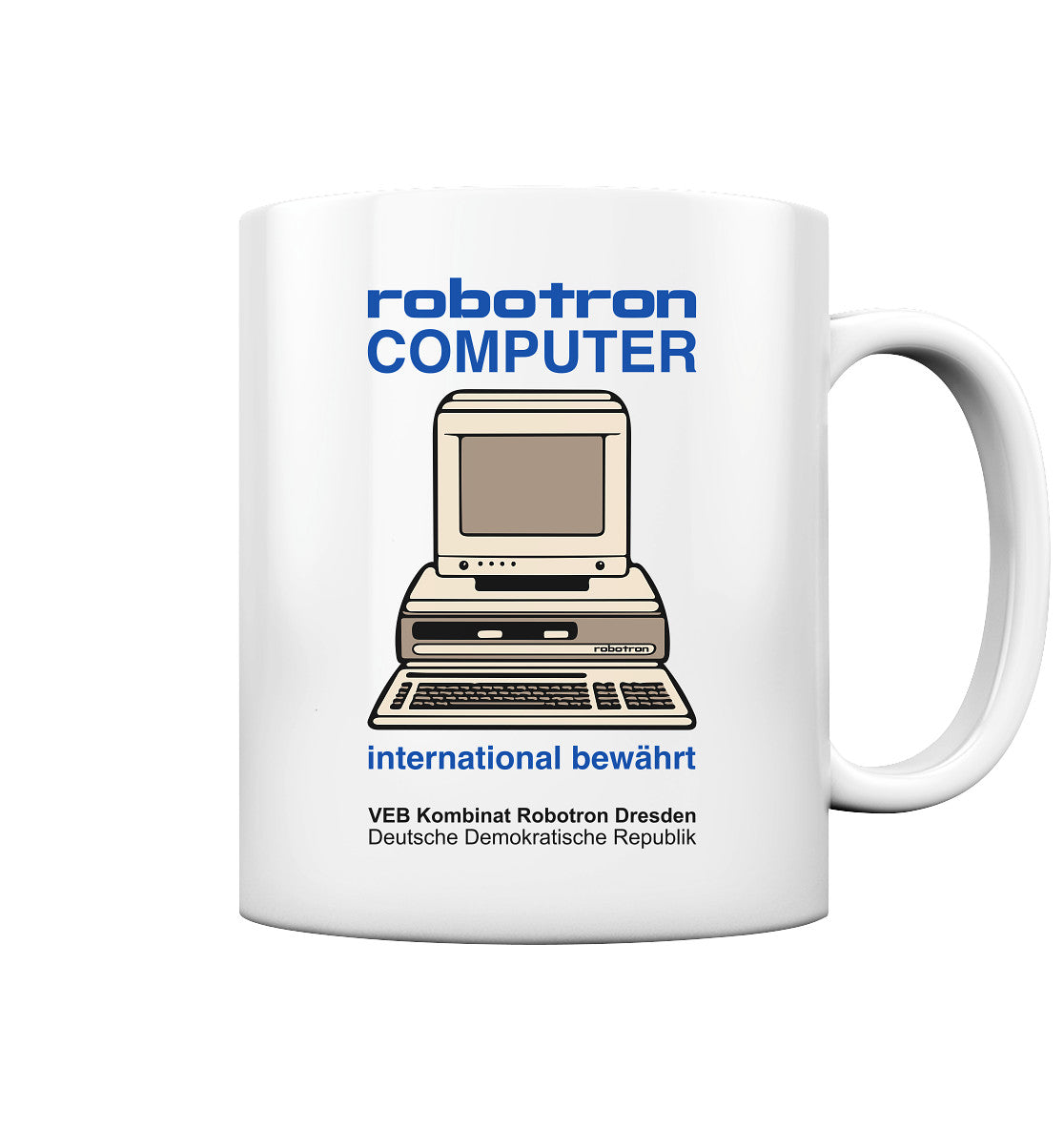 DDR Ostalgie Tasse • ROBOTRON COMPUTER DRESDEN