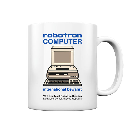 DDR Ostalgie Tasse • ROBOTRON COMPUTER DRESDEN