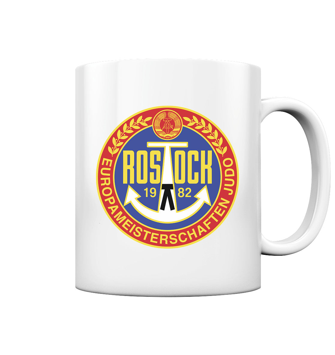 DDR Ostalgie Tasse • EUROPAMEISTERSCHAFTEN IM JUDO - ROSTOCK 1982