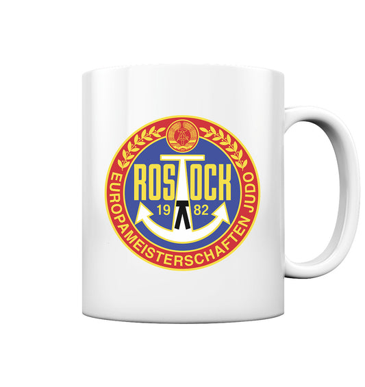 DDR Ostalgie Tasse • EUROPAMEISTERSCHAFTEN IM JUDO - ROSTOCK 1982