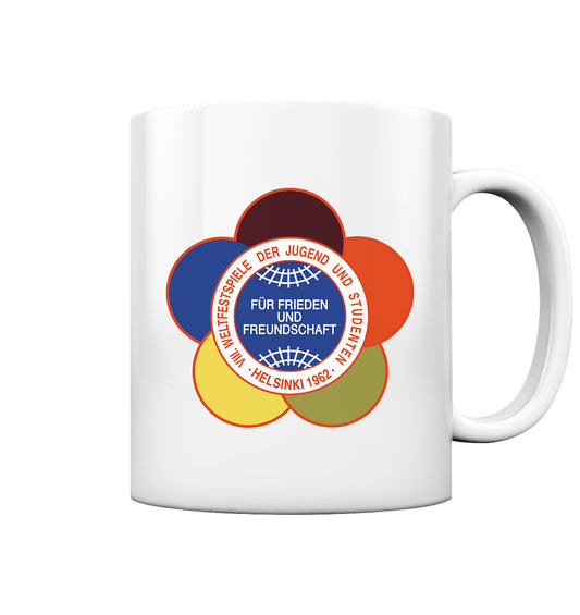 DDR Ostalgie Tasse • WELTFESTSPIELE DER JUGEND - HELSINKI 1962