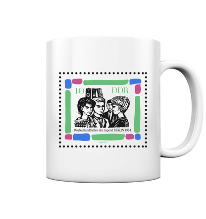 DDR Ostalgie Tasse • BRIEFMARKE - DEUTSCHLANDTREFFEN DER JUGEND