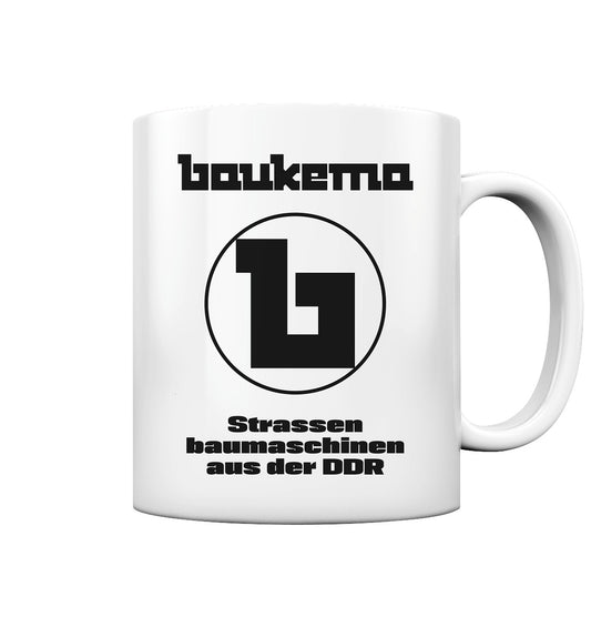 DDR Ostalgie Tasse • BAUKEMA STRASSENBAUMASCHINEN - hell
