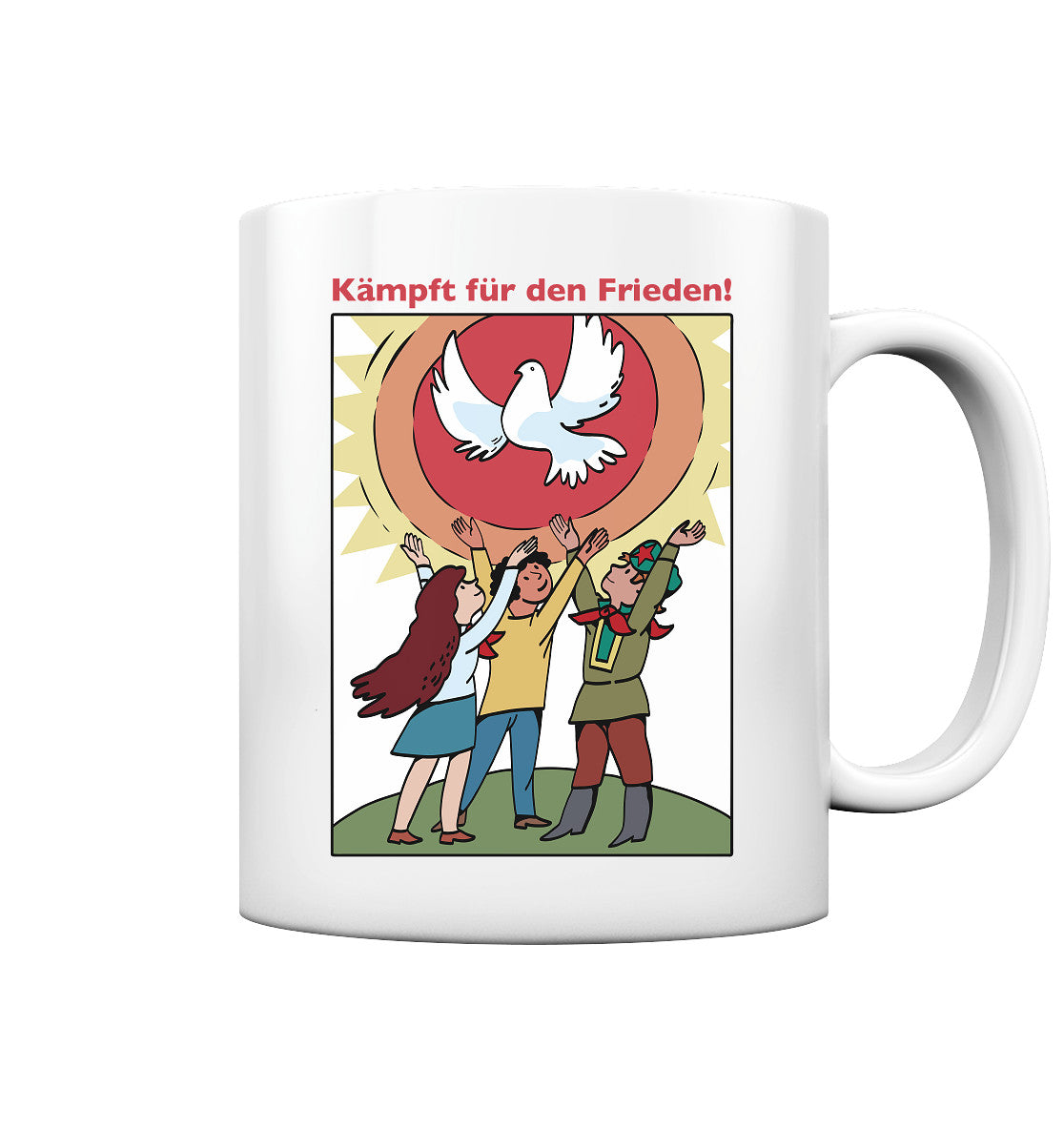 DDR Ostalgie Tasse • KÄMPFT FÜR DEN FRIEDEN! (DDR-ORIGINAL-PLAKAT)