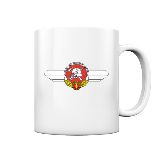DDR Ostalgie Tasse • VORBILDLICHE FREIWILLIGE FEUERWEHR DER DDR