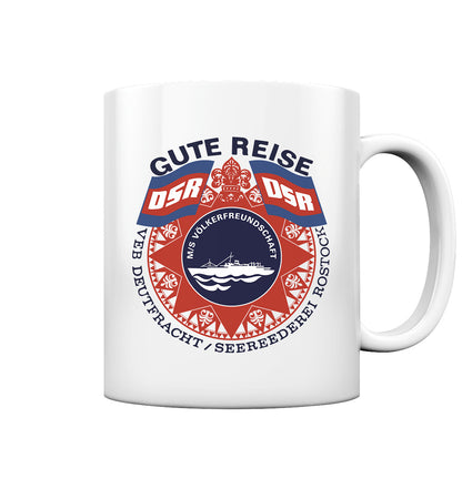 DDR Ostalgie Tasse • MS VÖLKERFREUNDSCHAFT- hell