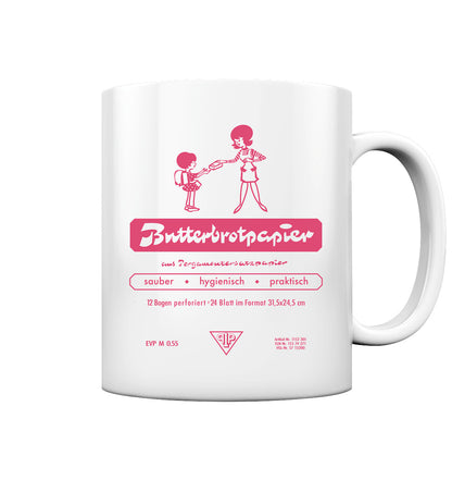 DDR Ostalgie Tasse • DDR-BUTTERBROTPAPIER