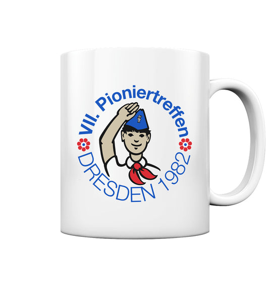 DDR Ostalgie Tasse • 7. PIONIERTREFFEN - DRESDEN 1982