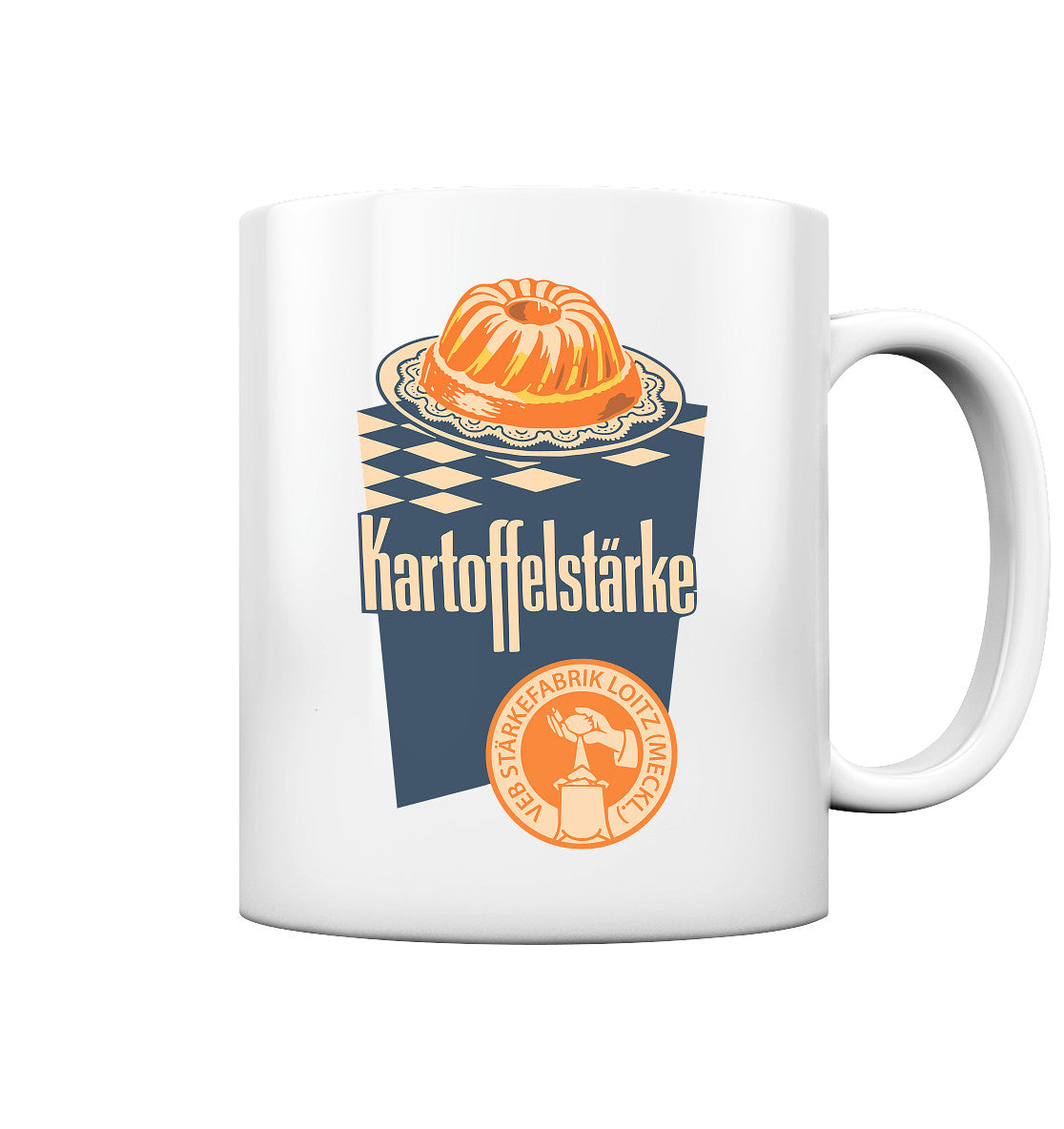 DDR Ostalgie Tasse • VEB KARTOFFELSTÄRKE - VEB STÄRKEFABRIK LOITZ