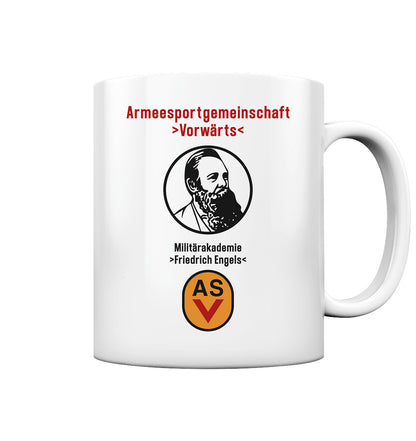 DDR Ostalgie Tasse • ASV MILITÄRAKADEMIE FRIEDRICH ENGELS