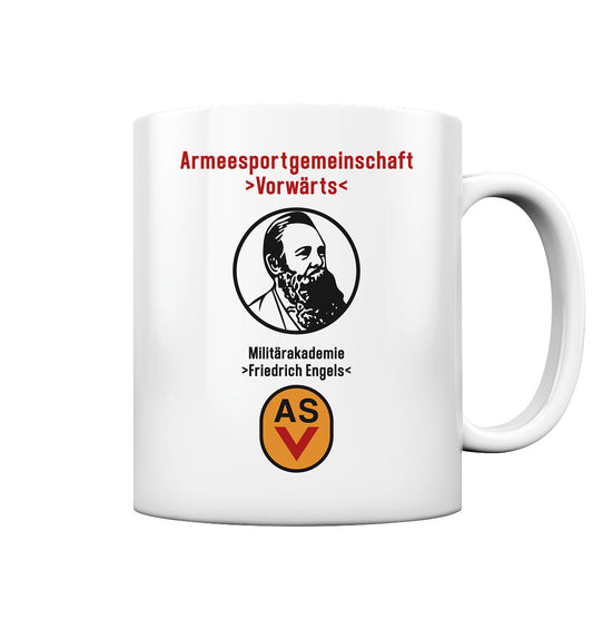 DDR Ostalgie Tasse • ASV MILITÄRAKADEMIE FRIEDRICH ENGELS