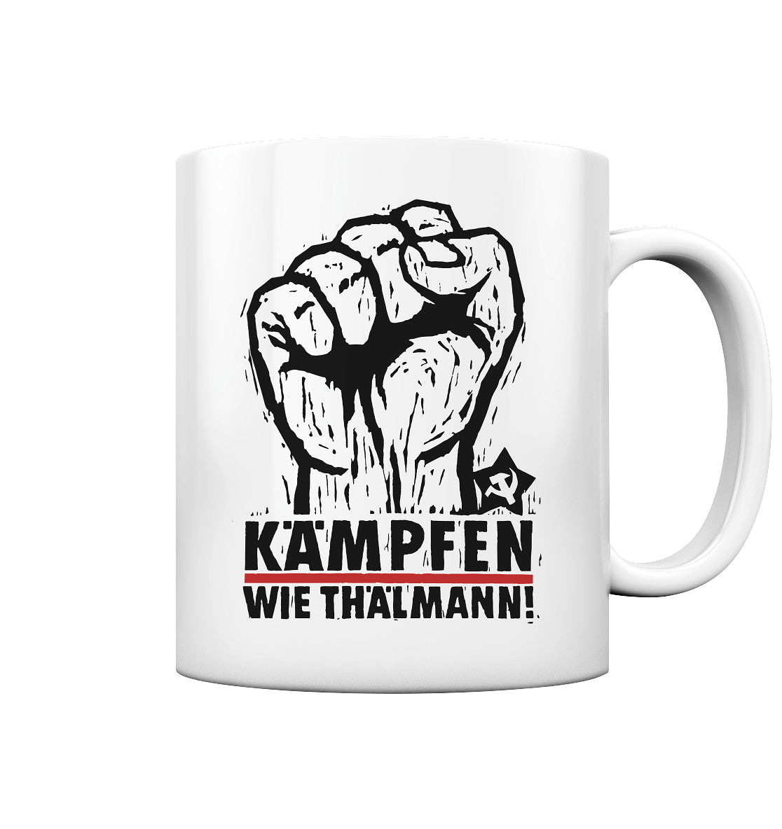 DDR Ostalgie Tasse • KÄMPFEN WIE THÄLMANN! (DDR-ORIGINAL-PLAKAT)