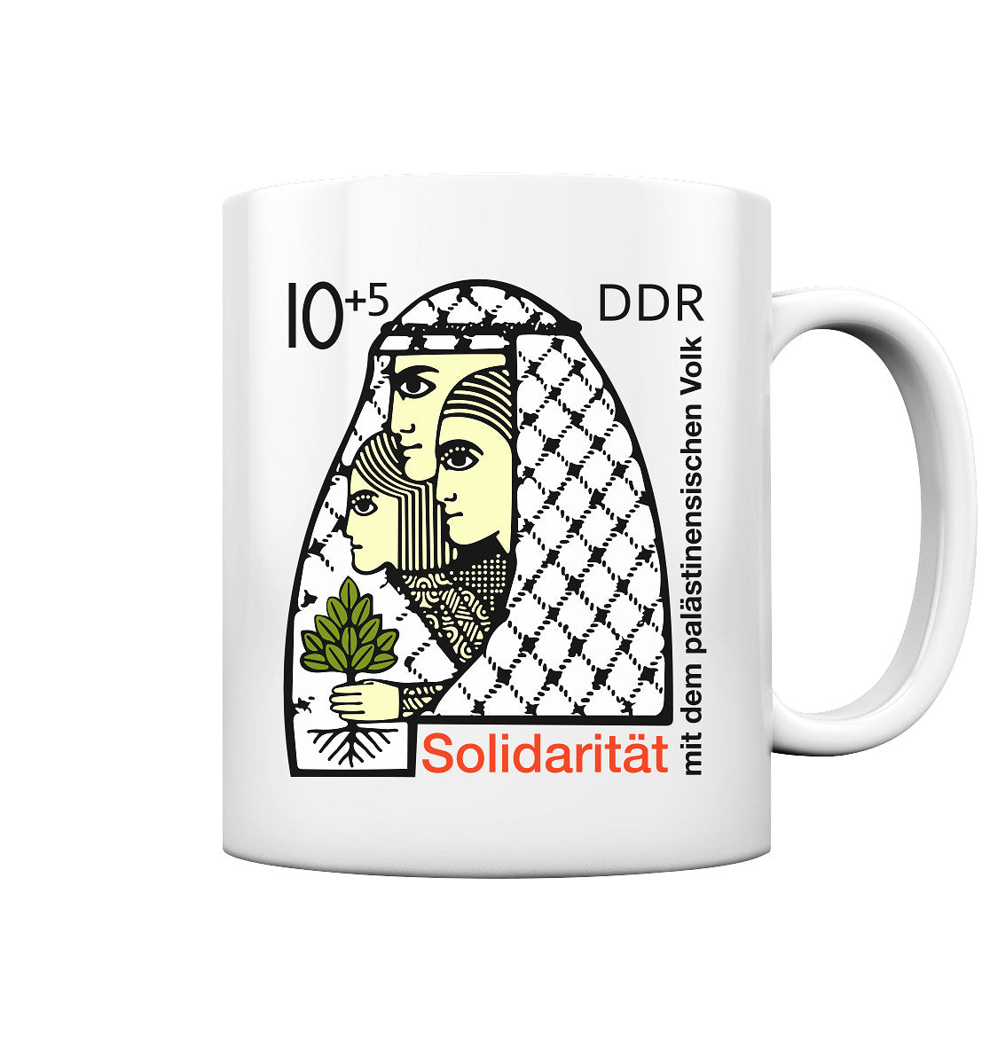 DDR Ostalgie Tasse • SOLIDARITÄT MIT DEM PALÄSTINENSISCHEN VOLK