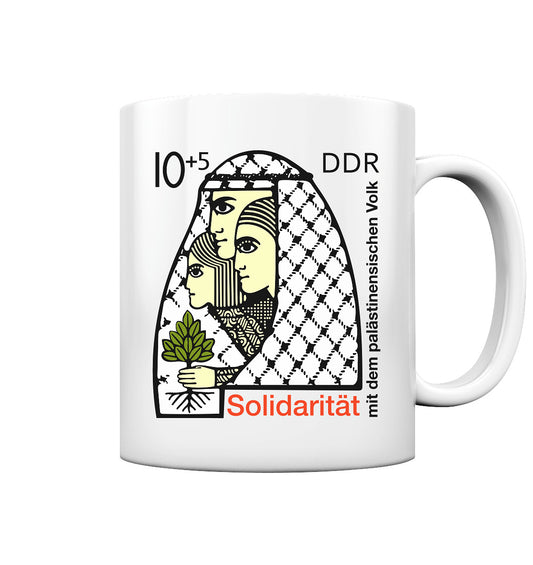 DDR Ostalgie Tasse • SOLIDARITÄT MIT DEM PALÄSTINENSISCHEN VOLK