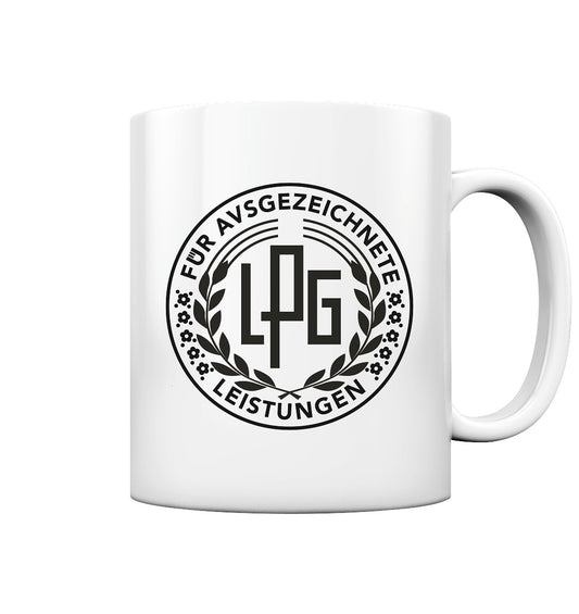 DDR Ostalgie Tasse • LPG - ORDEN FÜR AUSGEZEICHNETE LEISTUNGEN - hell