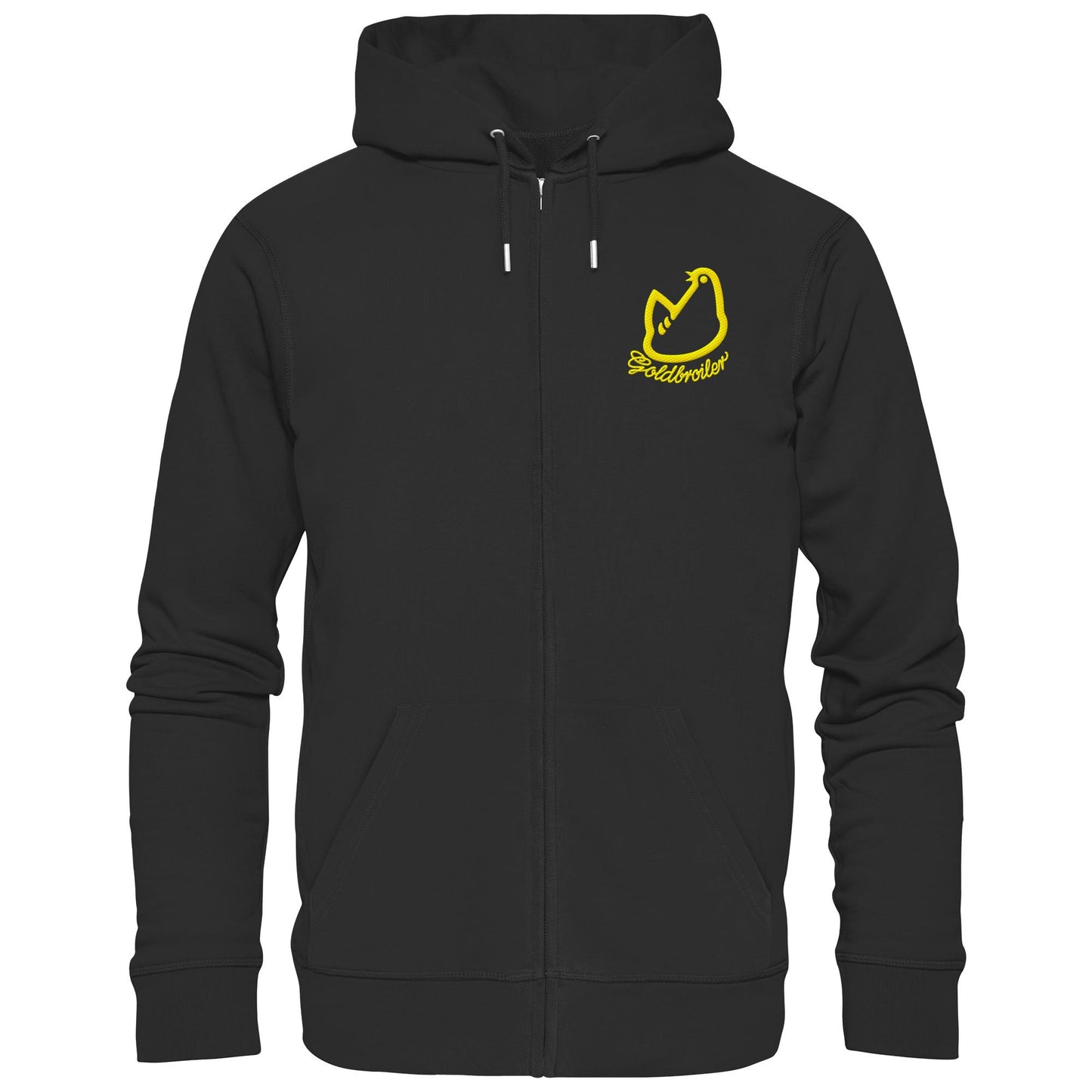 DDR Ostalgie Kapuze / Zipper Hoodie bestickt • GOLDBROILER