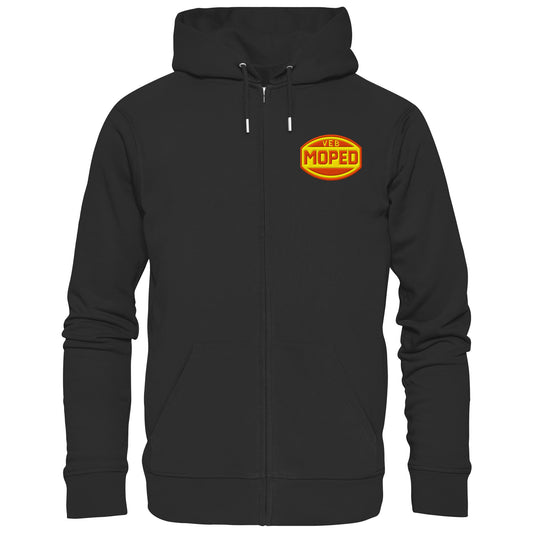 DDR Ostalgie Kapuze / Zipper Hoodie bestickt • VEB MOPED