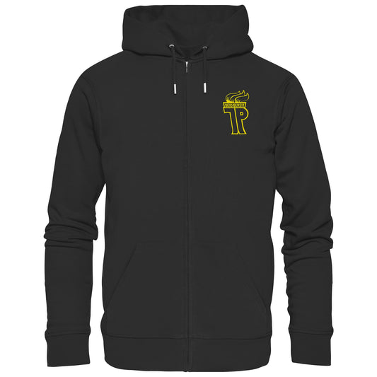 DDR Ostalgie Kapuze / Zipper Hoodie bestickt • JUNGE PIONIERE - TRANSPARENT