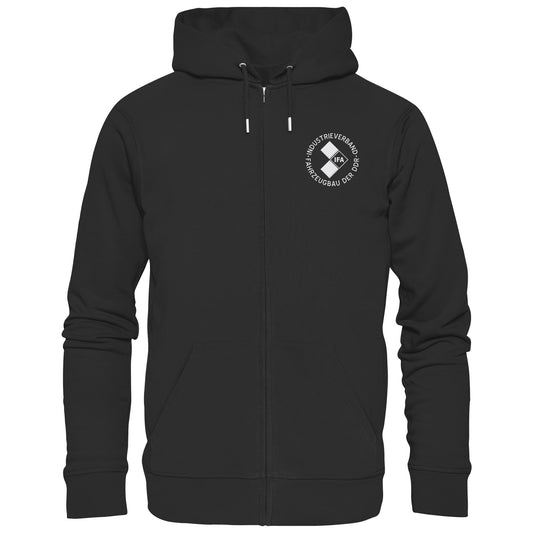 DDR Ostalgie Kapuze / Zipper Hoodie bestickt • IFA FAHRZEUGBAU DDR