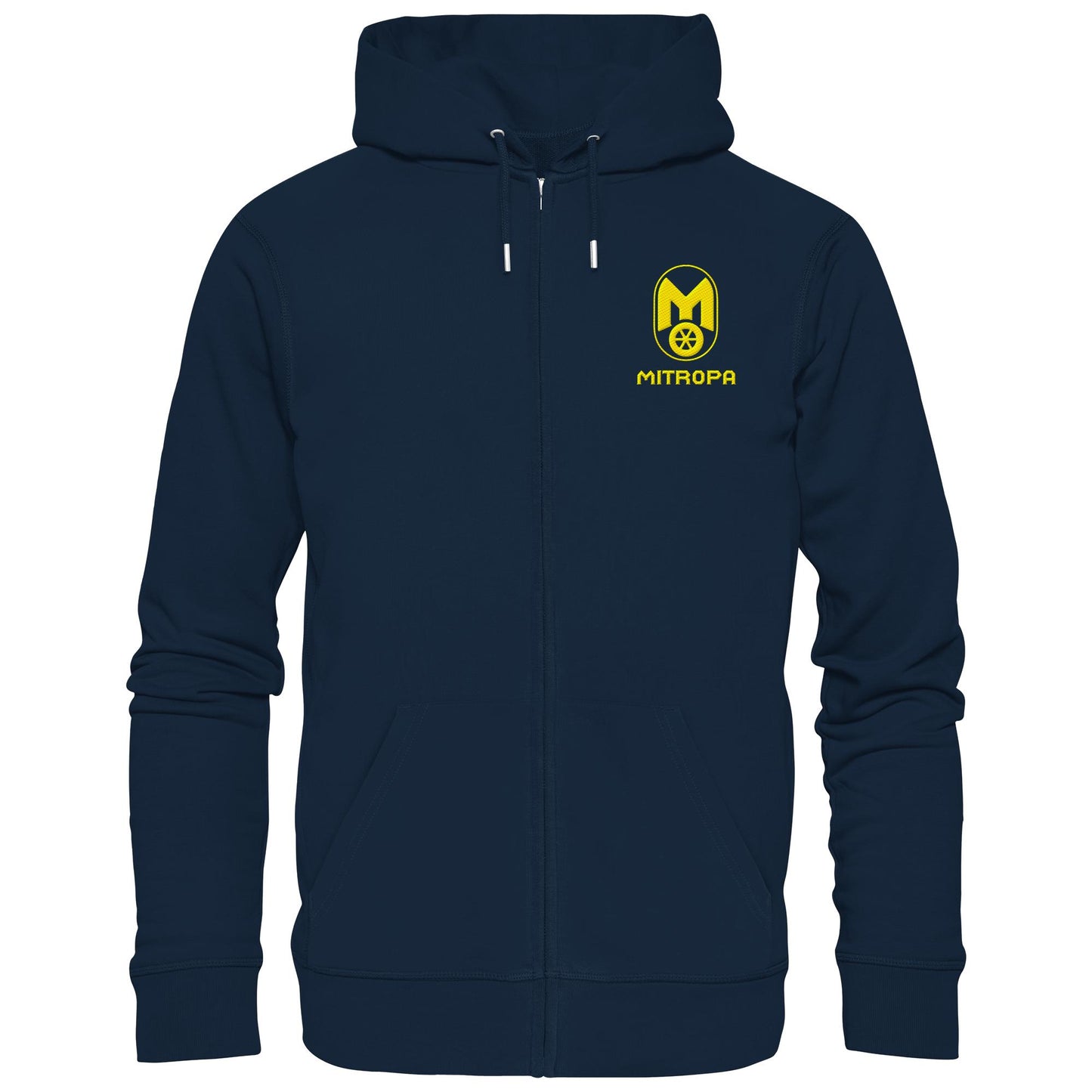 DDR Ostalgie Kapuze / Zipper Hoodie bestickt • MITROPA