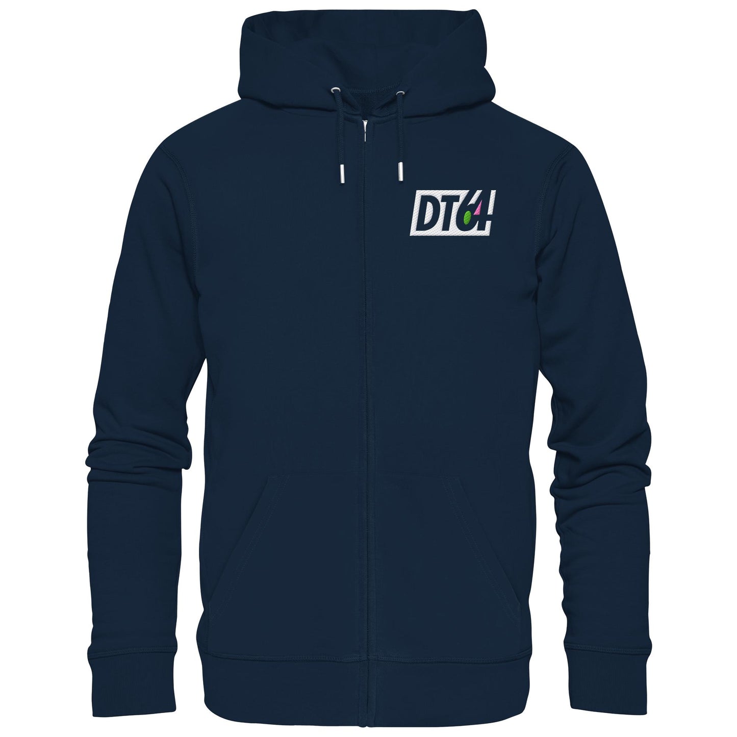 DDR Ostalgie Kapuze / Zipper Hoodie bestickt • DT64