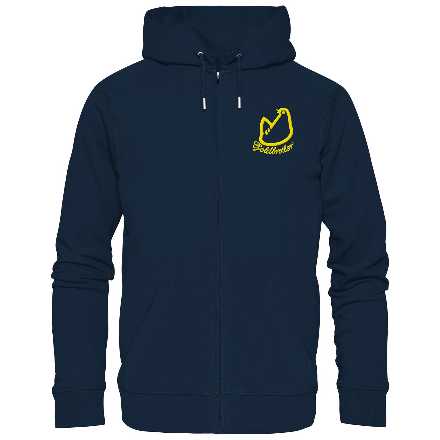 DDR Ostalgie Kapuze / Zipper Hoodie bestickt • GOLDBROILER
