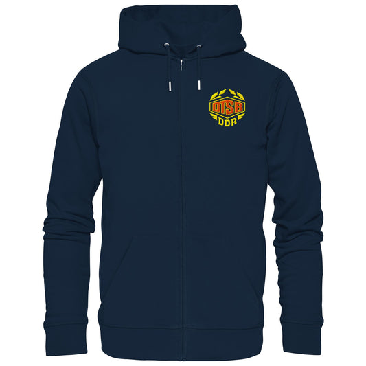 DDR Ostalgie Kapuze / Zipper Hoodie bestickt • DTSB DDR