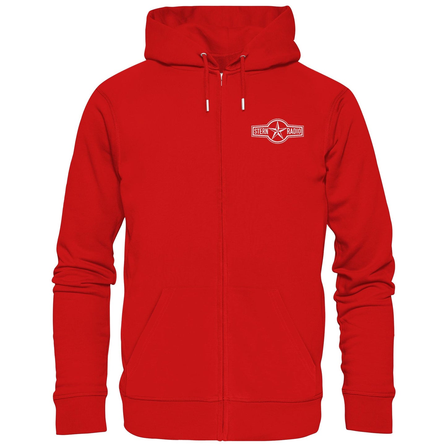 DDR Ostalgie Kapuze / Zipper Hoodie bestickt • STERNRADIO