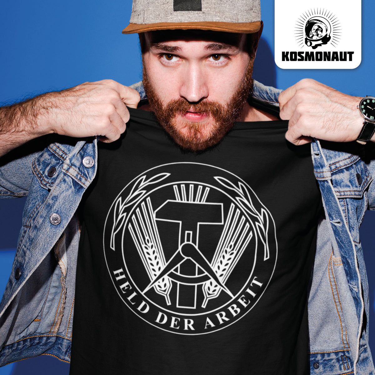 DDR Ostalgie Shirt Unisex • HELD DER ARBEIT - ORIGINALMEDAILLE