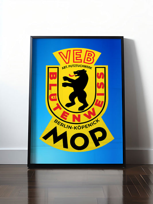 Historisches DDR Poster (A4 | A3 | A2 | A1) • VEB PUTZTUCHWERK BERLIN-KÖPENICK