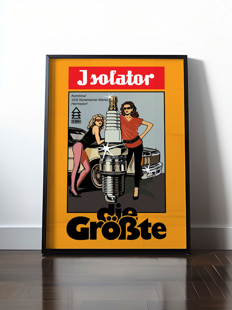 Historisches DDR Poster (A4 | A3 | A2 | A1) • ISOLATOR - DIE GRÖSSTE (ORIGINAL POSTER)