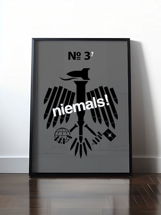 Historisches DDR Poster (A4 | A3 | A2 | A1) • 3. WELTKRIEG NIEMALS! ANTI-NATO (ORIGINAL POSTER)