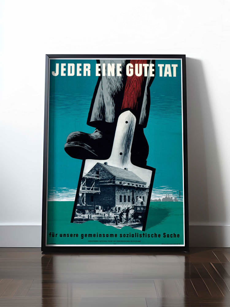 Historisches DDR Poster (A4 | A3 | A2 | A1) • JEDER EINE GUTE TAT