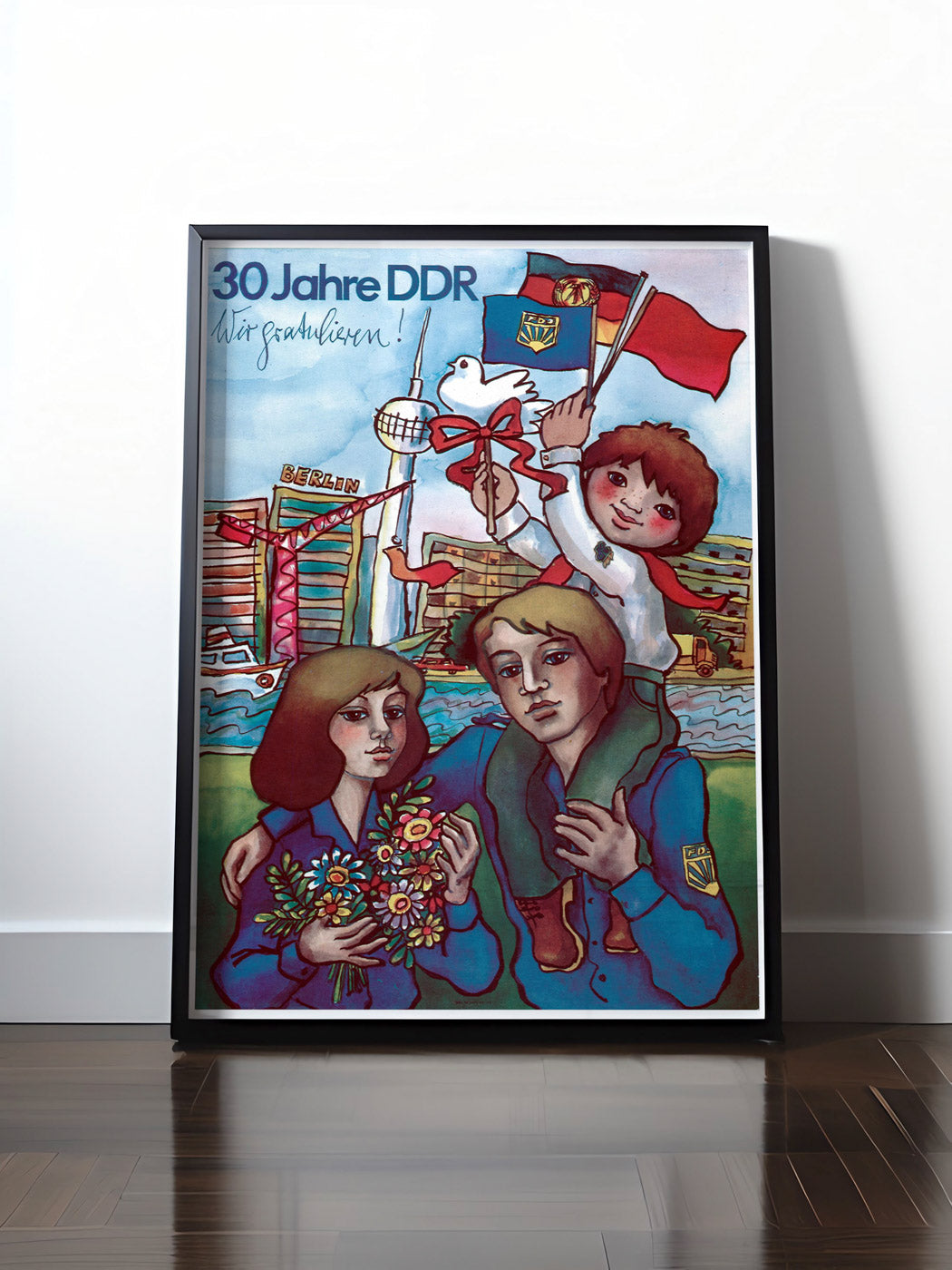 Historisches DDR Poster (A4 | A3 | A2 | A1) • 30 JAHRE DDR