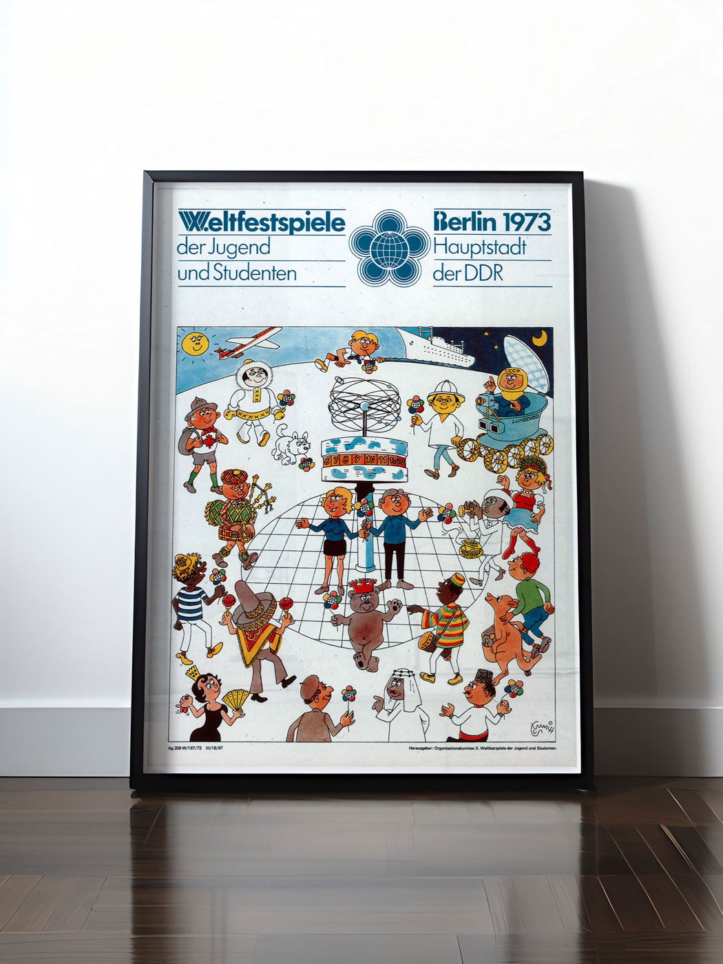 Historisches DDR Poster (A4 | A3 | A2 | A1) • DDR: WELTFESTSPIELE DER JUGEND BERLIN, 1973