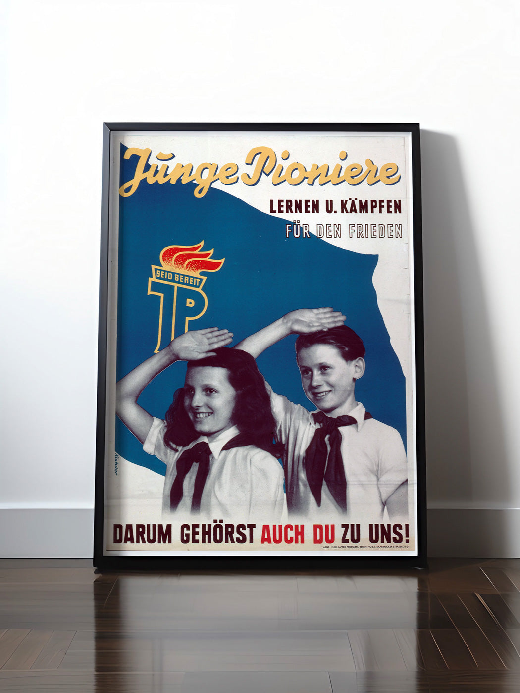 HISTORISCHES POSTER (A4 | A3 | A2 | A1) • DDR: JUNGE PIONIERE - FÜR DEN FRIEDEN