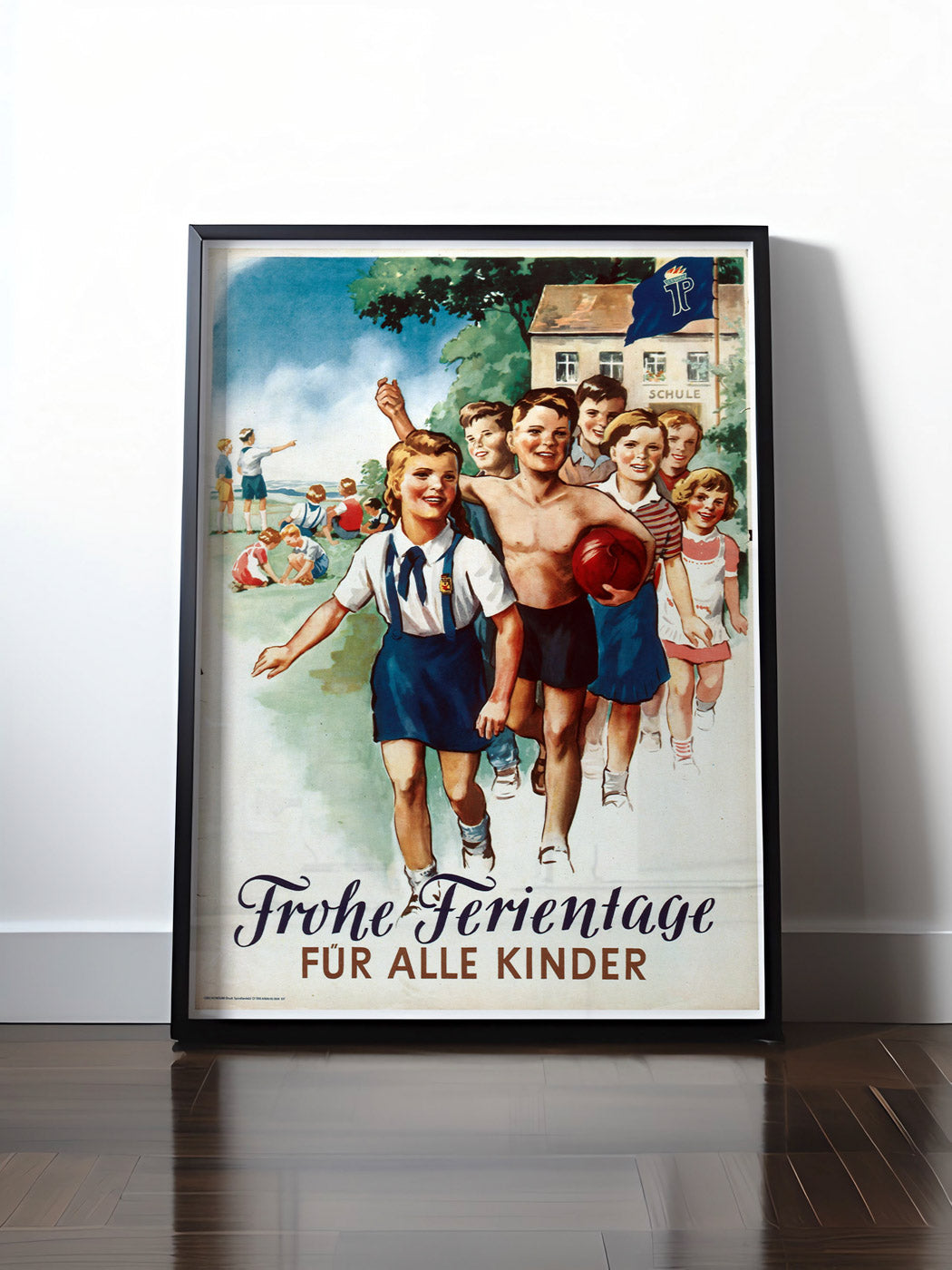Historisches DDR Poster (A4 | A3 | A2 | A1) • DDR: PIONIERE FERIENTAGE
