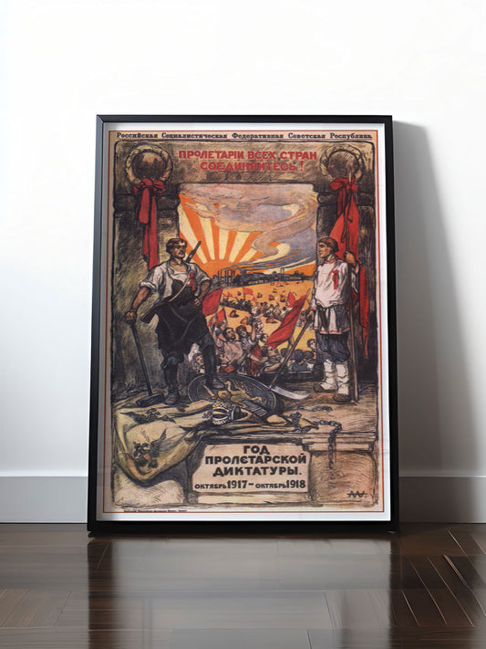 HISTORISCHES POSTER (A4 | A3 | A2 | A1) • CCCP: OKTOBERREVOLUTION